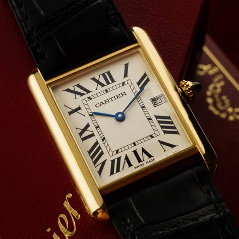 cartier tank verde|cartier full tank watch.